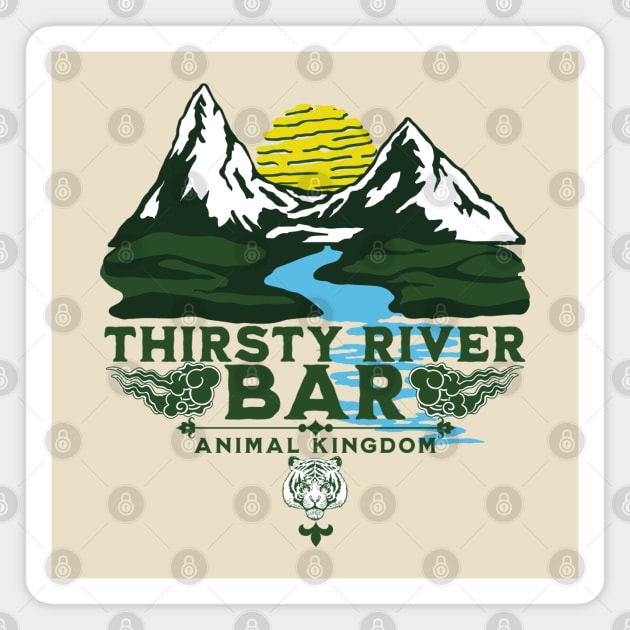 Thirsty River Bar at Animal Kingdom Park in Asia Magnet by Joaddo